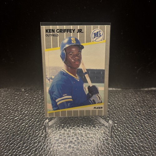 Ken Griffey Jr. [Autograph] #548 1989 Fleer card