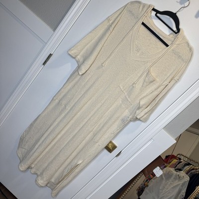 NWT Free People FP Beach Cover Up Start Off Monday Pullover Midi Dress Large