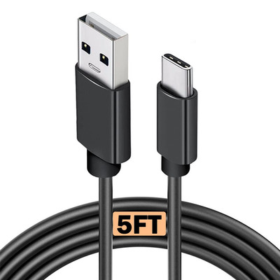 5FT USB Type C Fast Data Charger Cable Charging Block Cord Compatible for Blu Vi