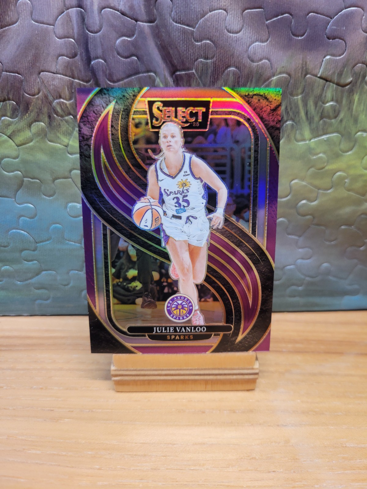 2025 Panini Select WNBA Julie Vanloo #111 Purple Prizm /149 Premier