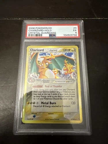 Charizard (Delta Species) 4/100 Crystal Guardians Holo PSA 5