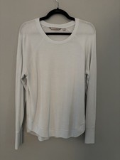 Athleta Light Blue Lightweight Modal Stretch Sweatshirt 68 - Medium