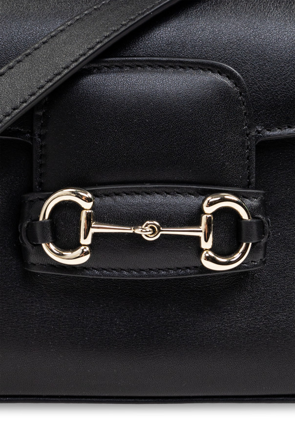 Gucci - Women - Shoulder bag Horsebit 1955 Soft Mini - Black image 6