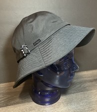 New Betmar New York Black Bucket Hat Logo One Sz Cotton Stylish