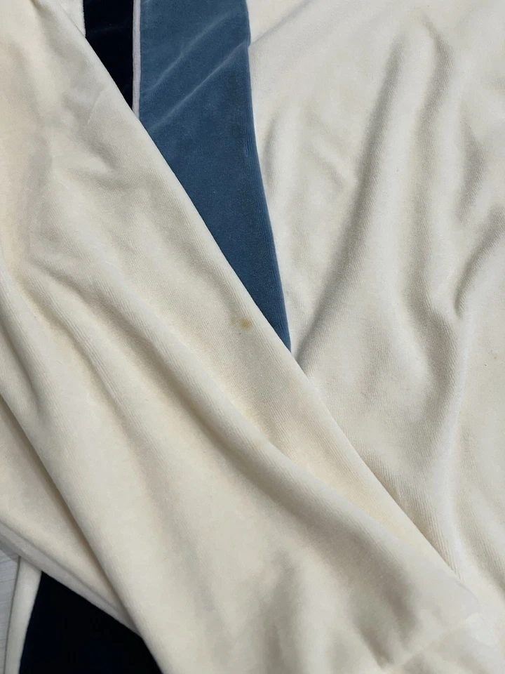 Винтажный Sean John бархат костюм редкая кремовый и синий Colorway комплект размер 2XL - Изображение 4 из 4