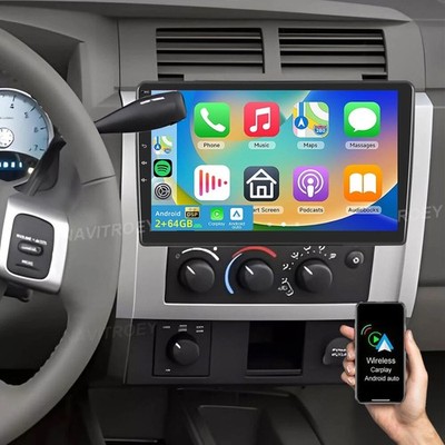 10.1'' For 2005-2011 Dodge Dakota Android 15 CarPlay Car Stereo Radio GPS 2+32GB