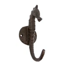 Coastal Seahorse Hook Coat Hat Rack Kitchen Towel Holder Nautical Home Decor
