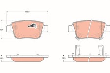 Bremsbelagsatz Hinten für Toyota Avensis T22 T25 Kombi Liftback Limo 00-09