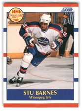 Stu Barnes 1990-91 Score American HOCKEY #391 Winnipeg Jets Rookie RC