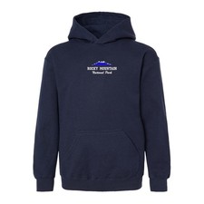 Rocky Mountain National Park embroidered pullover sweat hoodie, souvenir hoodie