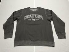 Goat USA Brand Men s Gray Crew Neck Sweatshirt Size XL