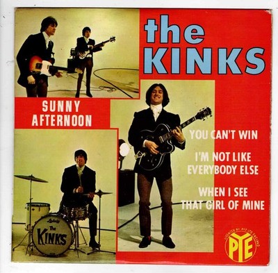 The KINKS Sunny Afternoon 7'' 45 Tours EP