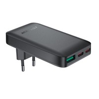 65W Gan 2 USB-C USB-A UltradüNnes Flaches WandladegeräT - Schwarz