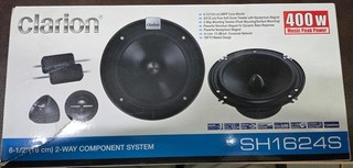 Clarion SH1624S 6 1/2"(16cm) 2 Way Component Car Audio Speaker System