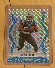 2025 Panini Phoenix Trevor Etienne RC Silver Pyramids Prizm #183 Panthers