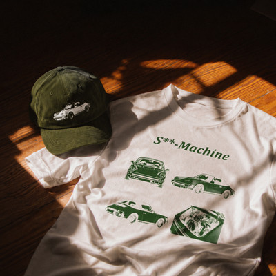 Porsche 911 Retro Vintage New Print  Shirt Cap Bundle Sports Car Racing Old Mone