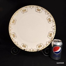 CT Tielsch Altwasser 12+" Charger Hand Painted 8 Floral Cartouches w/Gold 1925