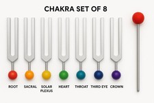    Long Chakra  Soul Tuning Forks   8 Fork Premium Professional Healing Set