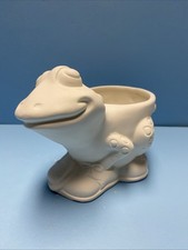 Ceramic Bisque Frog Planter Cute As Can Be Ready To Paint