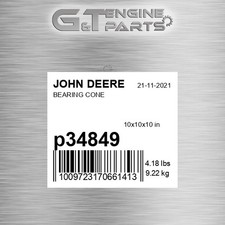 P34849 BEARING CONE fits JOHN DEERE (Surplus Open Box)