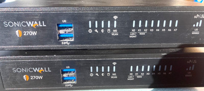 SonicWall TZ270W Network Security/Firewall Appliance APL57-101 - lot of 2