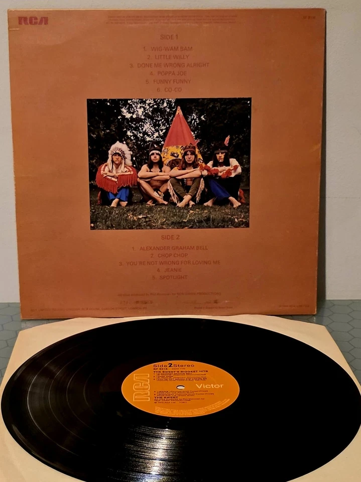 THE SWEET The Sweet's Biggest Hits *ORIG RCA VICTOR PRESSING* Vinyl LP Comp VG+ - Image 2 of 4