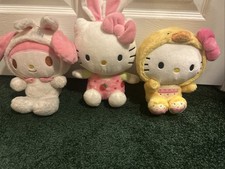 Sanrio Hello Kitty and Friends Lot of 3 Plush Easter Hello Kitty and My Melody