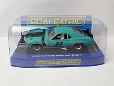 SCALEXTRIC FORD MUSTANG BOSS 302 LIBRA RACING FOLSOM 1/32 SCALE SLOT CAR NICE!!!