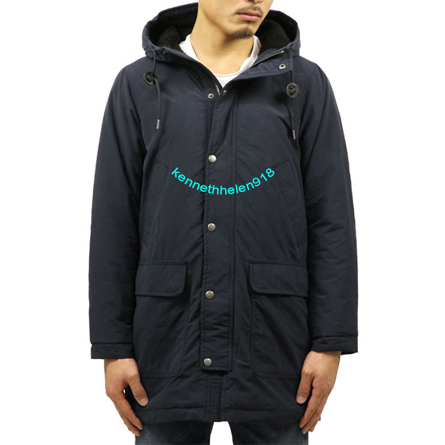 ABERCROMBIE & FITCH SHERPA COTTON PARKA JACKET COAT NAVY ABERCROMBIE & FITCH SHERPA COTTON PARKA JACKET COAT NAVY