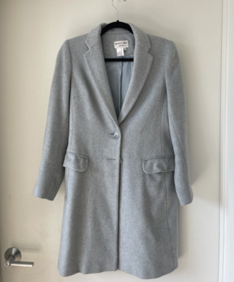 Charles Gray London - Women's Wool Blend Top Coat, Heather Light Blue, XS 
