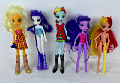 My Little Pony 2012 Equestria Girls Rainbow Applejack Rarity Twilight Sunset