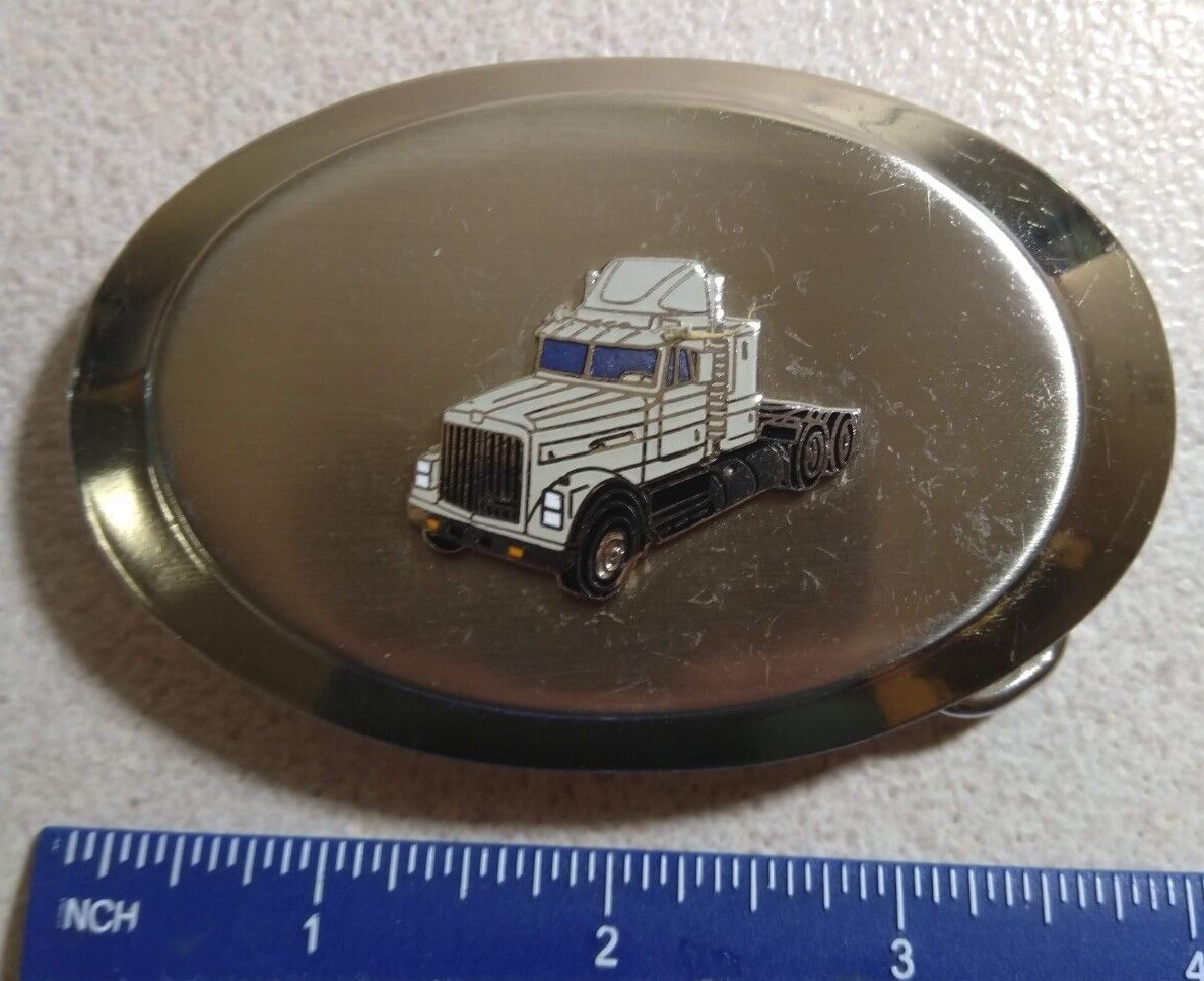 Novelty Semi Truck Belt Buckle Approximately 3.75" … Gem