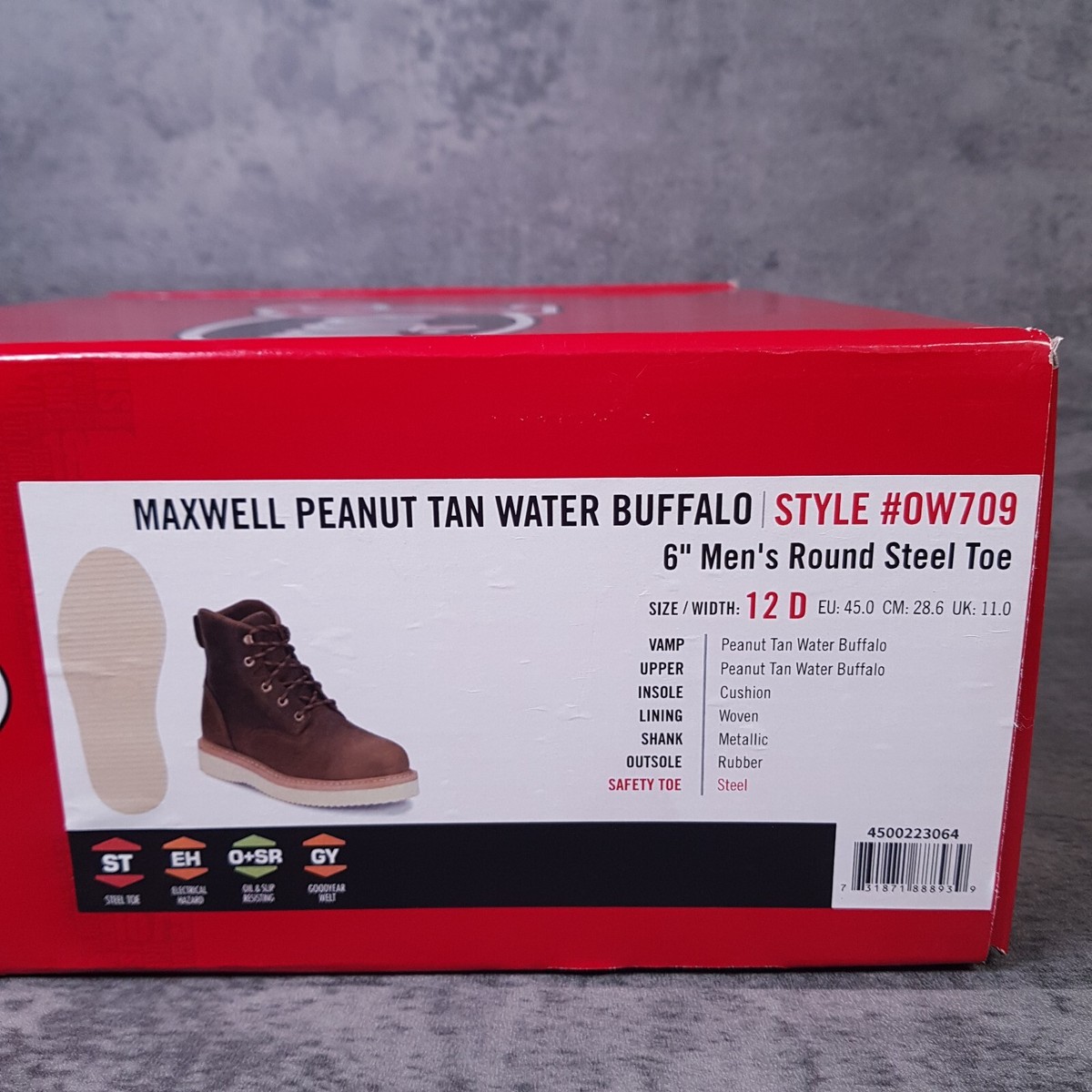 Justin Boots Maxwell Tan Water Buffalo 6\