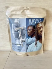 Bevel Essentials Disposable Safety Razor Shaving Starter Kit w/5 Razors
