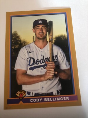 2021 Bowman 1991 Parallel Jumbo 5x7 Cody Bellinger Dodgers 91B-CB 09/10