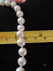 9mm Japan Pearl Necklace w/ 30x40mm Picture Jaspar Pendant 24" Strand. — photo 6