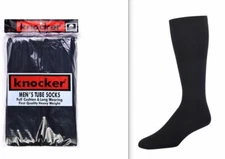 Step into Comfort: Men's 6 Pair Knocker ALL COTTON Tube Socks - Full Cushioned