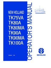 NEW HOLLAND TK75VA,TK80A,TK80MA,TK90A,TK90MA,TK100A MANUALE OPERATORE CINGOLATO