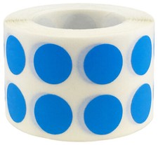 Circle Dot Stickers | 0.5" Inch Round | 1,000 Pack | Pick One Color