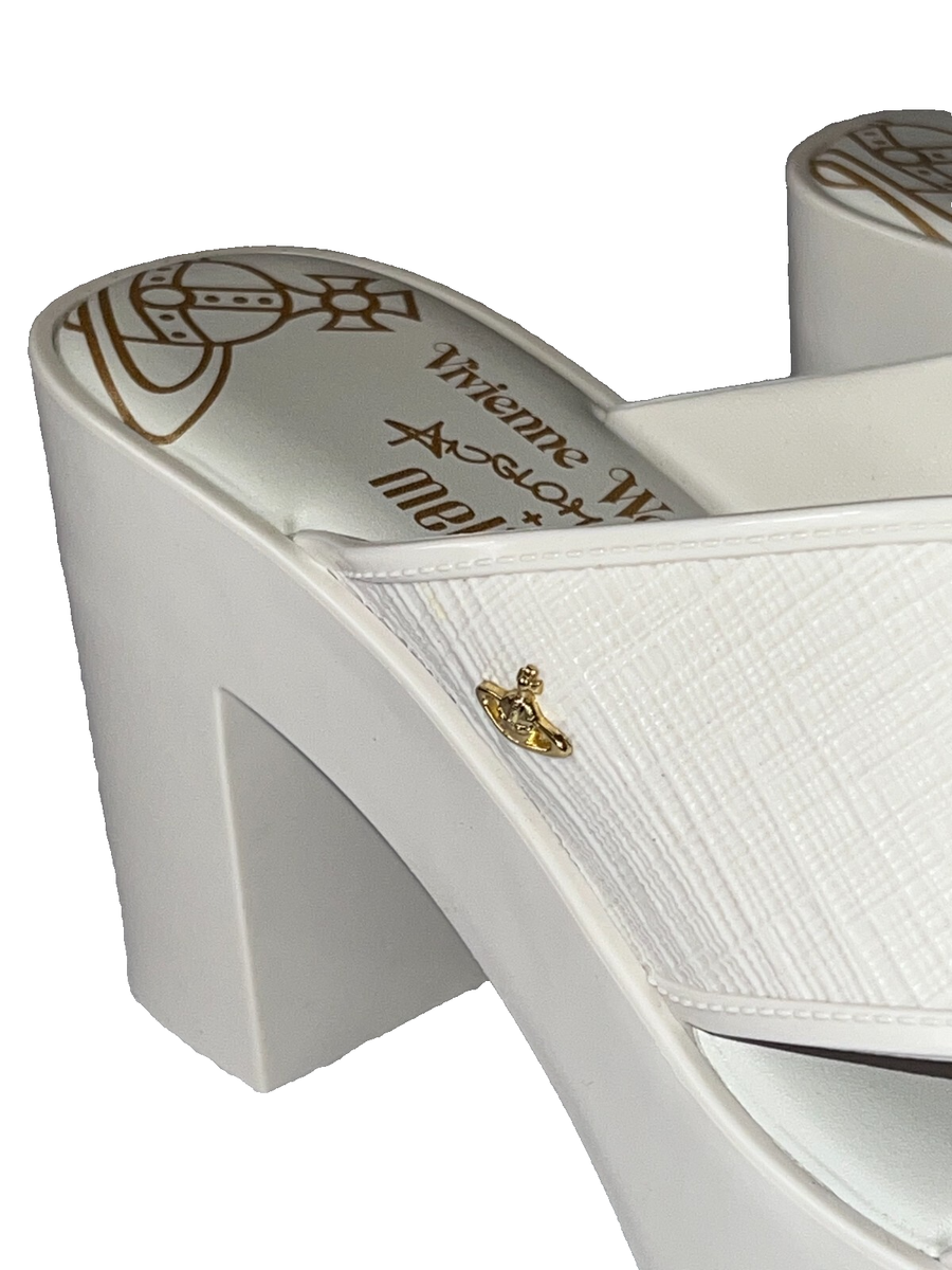 Vivienne Westwood + Melissa ヒール付ミュール グレー Vivienne Westwood + Melissa ヒール付ミュール グレー