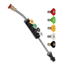 1/4" Pressure Washer Gun Lance Spray Wand Jet Wash ＆ 5 Nozzles For Karcher K2-K7