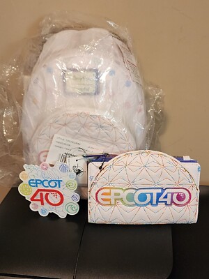 Disney EPCOT 40th Anniversary Loungefly Backpack, Wallet  display picture 1
