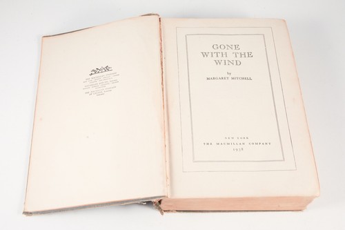 Gone With The Wind Mitchell HC Cloth October 1938 Printing Macmillan - Picture 7 of 13