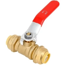 Push-to-Connect Brass Slip Ball Valve