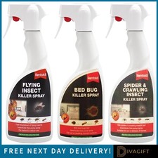 SPIDER & CRAWLING INSECT SPRAY FLYING BED BUG KILLER KILLS BUGS 500ML RENTOKIL 