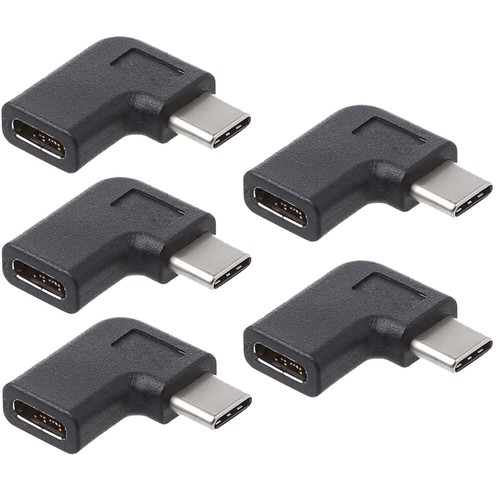 5x 90 Degree Right Angle USB 3.1 Type C Male To Female USB-C Converters Adapter - Picture 7 of 8