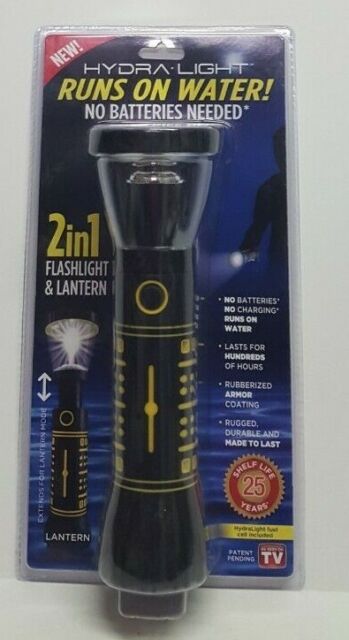 Hydra Light 2in 1 Flashlight Lantern Runs on Water H20 Fuel Cell No Batteries for sale online 