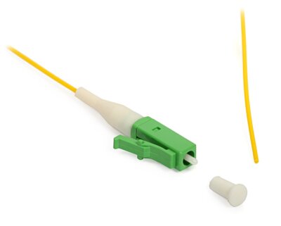 LC/APC Singlemode 9/125 Simplex Pigtail Fiber Optic 1M 0.9 mil for Splice