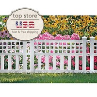 Grand View Fence 3-pack White Garden Landscape Decor Outdoor Edging Border Lawn Grand View Fence 3-pack White Garden Landscape Decor Outdoor Edging Border Lawn