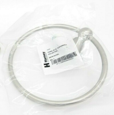 Alexandria Bath Hardware Towel Ring Satin Nickel  TF